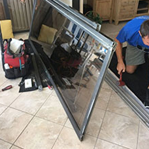 sliding glass door frame repair Windsor